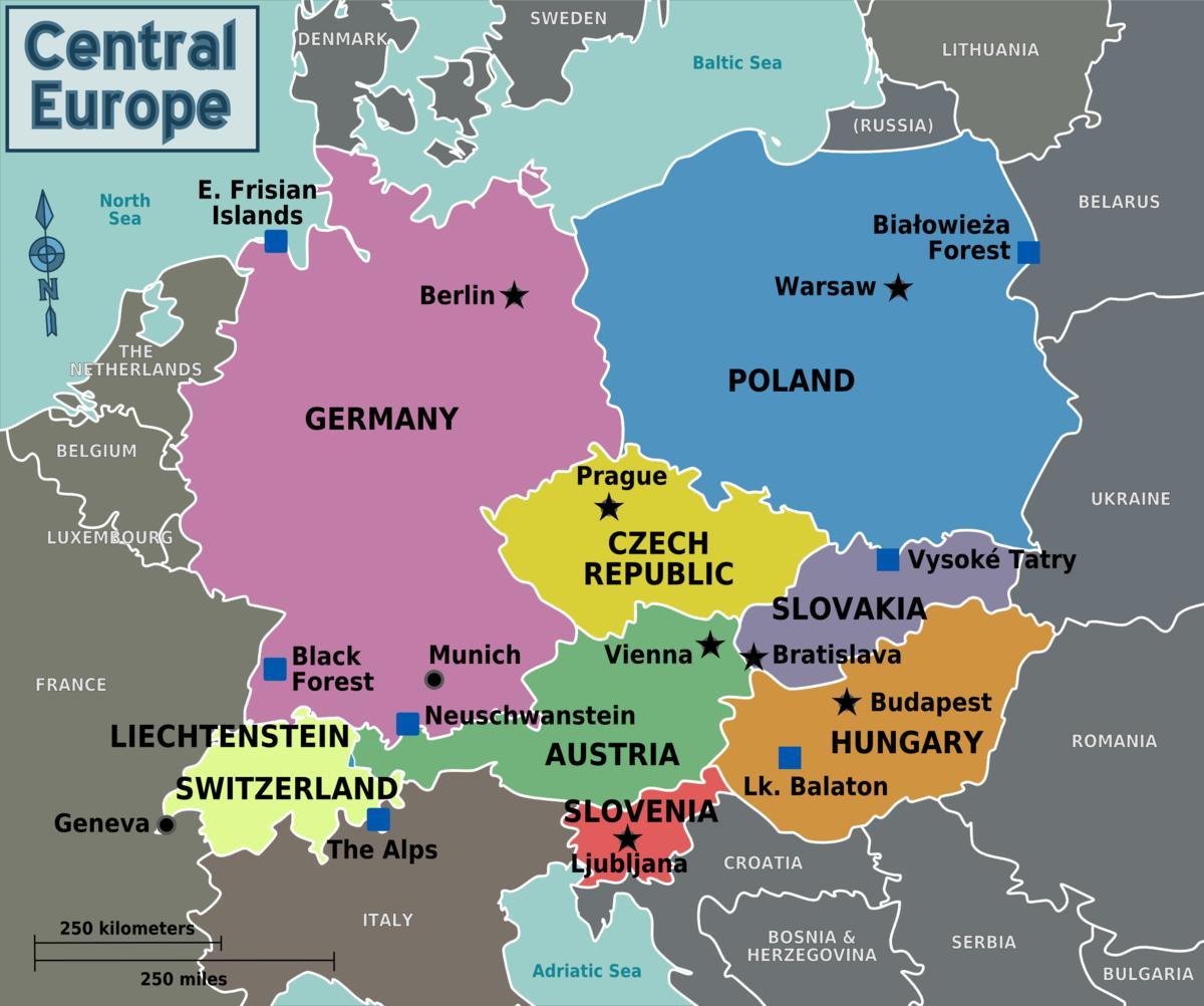 mapa czarny las, Szwajcaria 