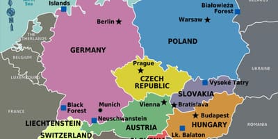 Mapa czarny las, Szwajcaria 