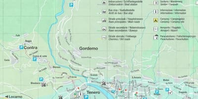 Mapa kemping Szwajcaria
