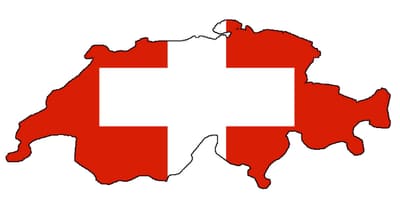 Mapa flaga Szwajcarii
