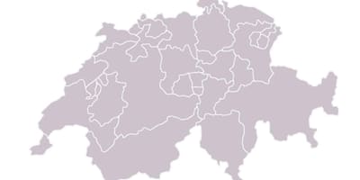 Mapa pusta mapa Szwajcarii