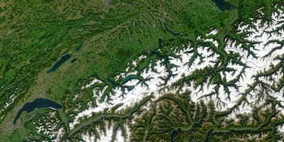 Mapa Szwajcarii, telewizja satelitarna