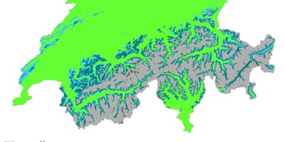 Mapa Szwajcarii klimatu