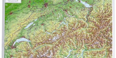 Mapa Szwajcarii 3d