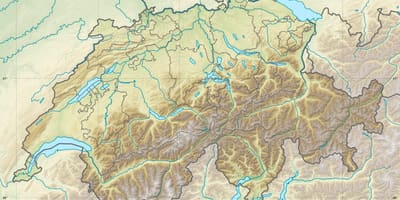 Mapa Szwajcarii ulgę