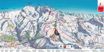 Mapa Szwajcarii ślad